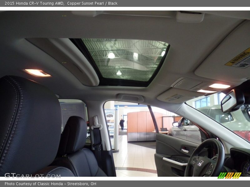 Copper Sunset Pearl / Black 2015 Honda CR-V Touring AWD