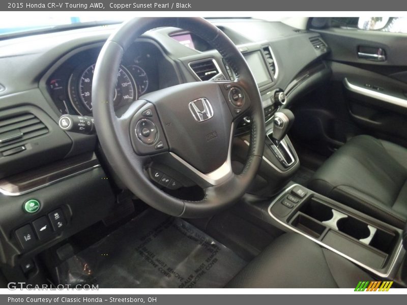 Copper Sunset Pearl / Black 2015 Honda CR-V Touring AWD