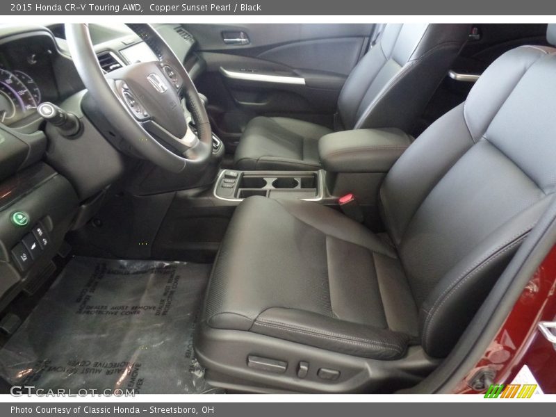 Copper Sunset Pearl / Black 2015 Honda CR-V Touring AWD