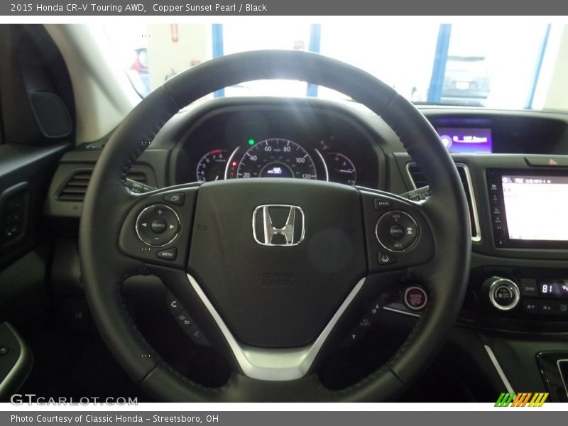 Copper Sunset Pearl / Black 2015 Honda CR-V Touring AWD