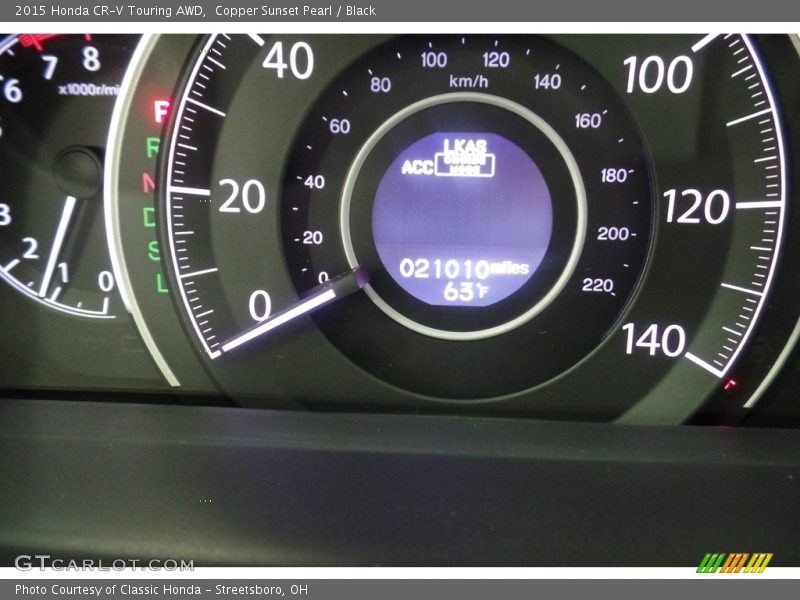 Copper Sunset Pearl / Black 2015 Honda CR-V Touring AWD