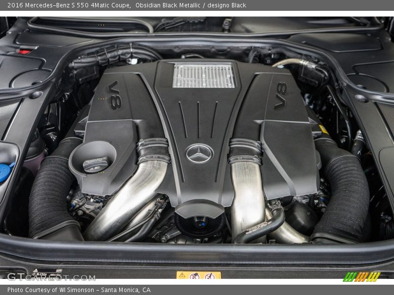  2016 S 550 4Matic Coupe Engine - 4.7 Liter biturbo DI DOHC 32-Valve VVT V8