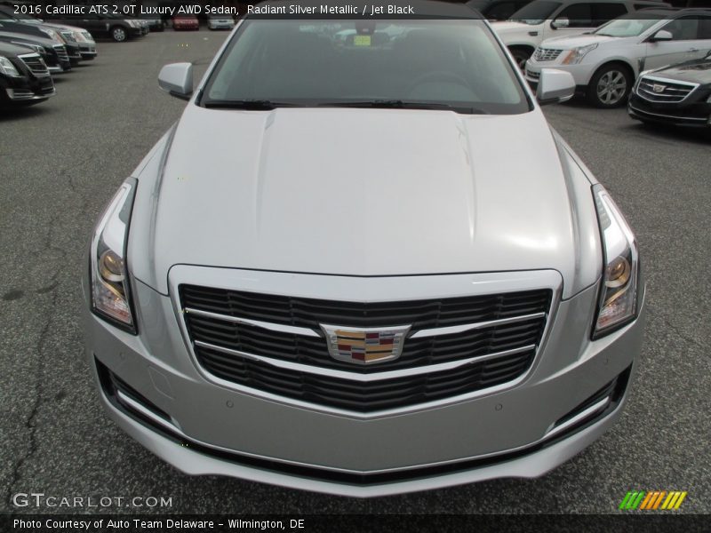 Radiant Silver Metallic / Jet Black 2016 Cadillac ATS 2.0T Luxury AWD Sedan