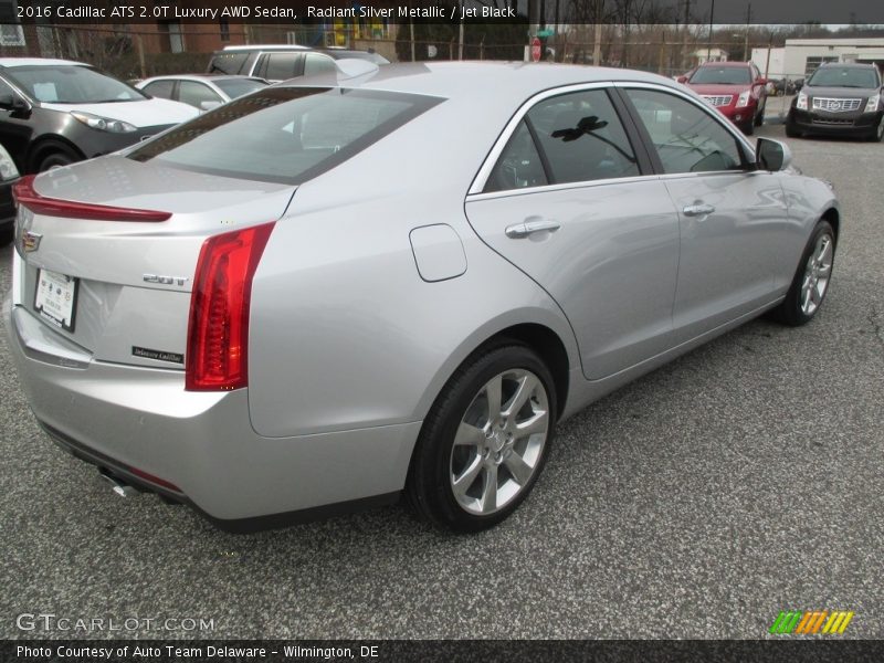Radiant Silver Metallic / Jet Black 2016 Cadillac ATS 2.0T Luxury AWD Sedan