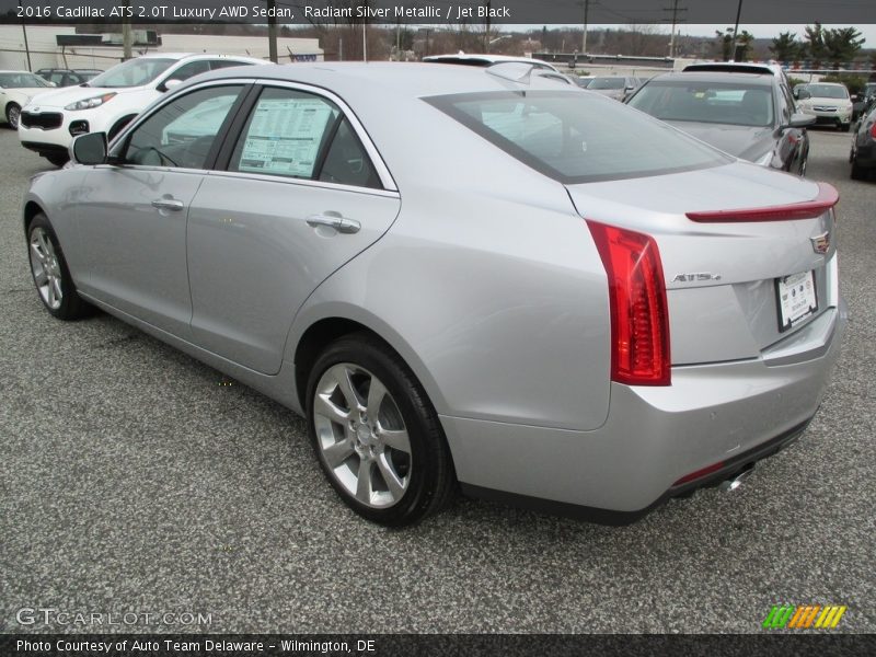 Radiant Silver Metallic / Jet Black 2016 Cadillac ATS 2.0T Luxury AWD Sedan