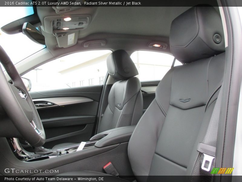 Radiant Silver Metallic / Jet Black 2016 Cadillac ATS 2.0T Luxury AWD Sedan