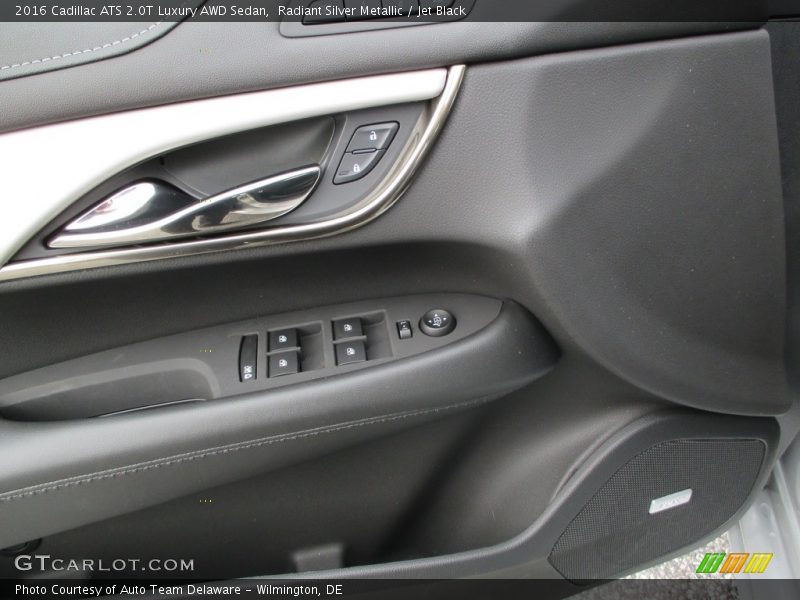 Radiant Silver Metallic / Jet Black 2016 Cadillac ATS 2.0T Luxury AWD Sedan