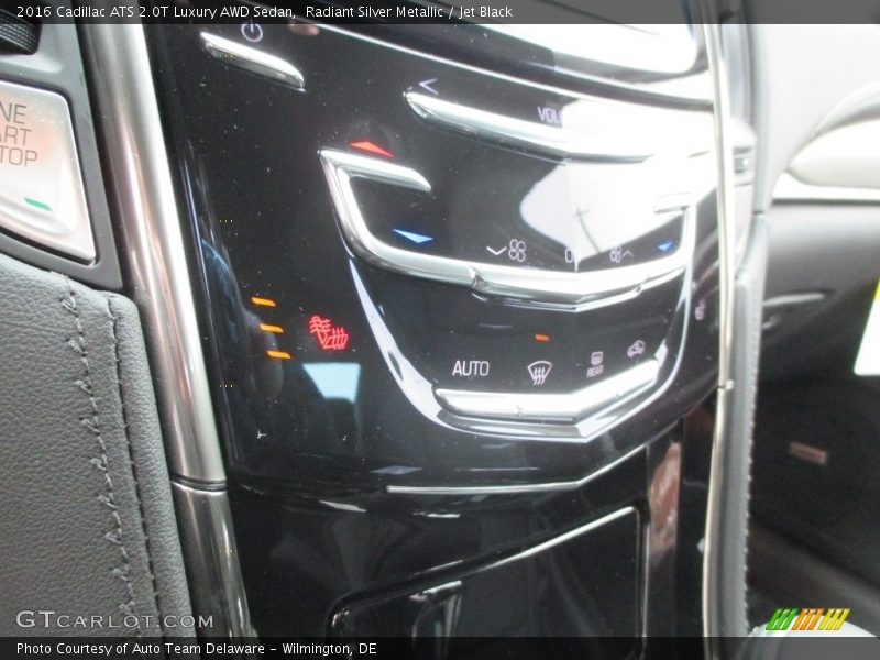 Radiant Silver Metallic / Jet Black 2016 Cadillac ATS 2.0T Luxury AWD Sedan