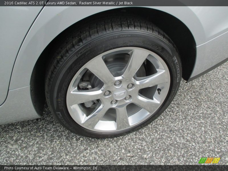 Radiant Silver Metallic / Jet Black 2016 Cadillac ATS 2.0T Luxury AWD Sedan