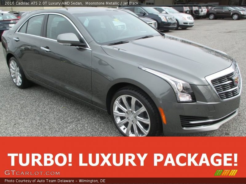 Moonstone Metallic / Jet Black 2016 Cadillac ATS 2.0T Luxury AWD Sedan