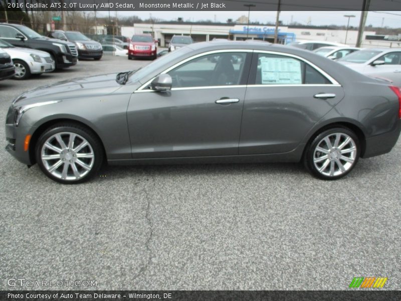 Moonstone Metallic / Jet Black 2016 Cadillac ATS 2.0T Luxury AWD Sedan