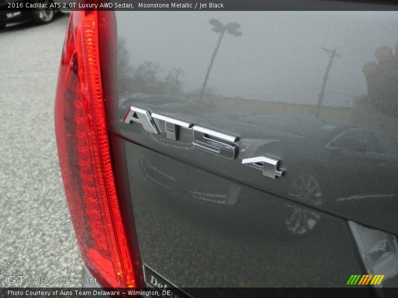 Moonstone Metallic / Jet Black 2016 Cadillac ATS 2.0T Luxury AWD Sedan