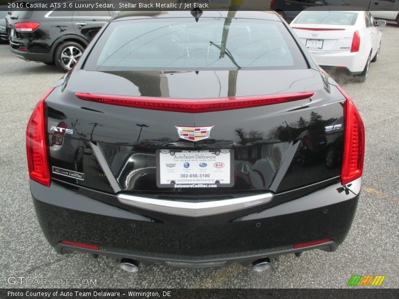 Stellar Black Metallic / Jet Black 2016 Cadillac ATS 3.6 Luxury Sedan
