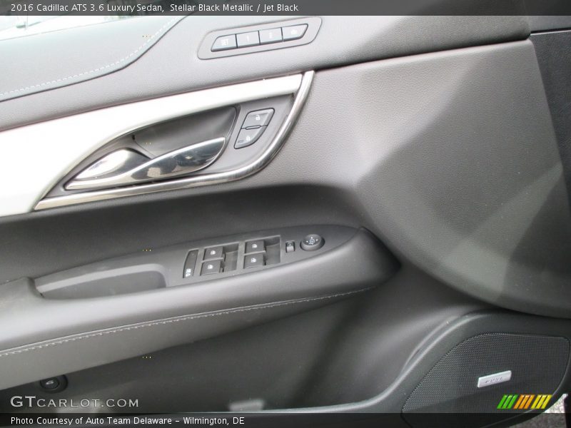 Stellar Black Metallic / Jet Black 2016 Cadillac ATS 3.6 Luxury Sedan