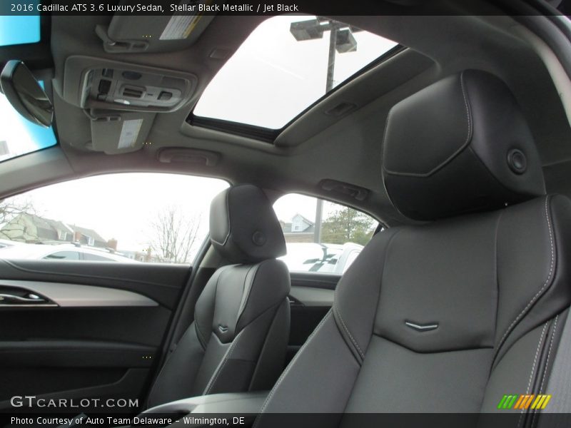 Stellar Black Metallic / Jet Black 2016 Cadillac ATS 3.6 Luxury Sedan