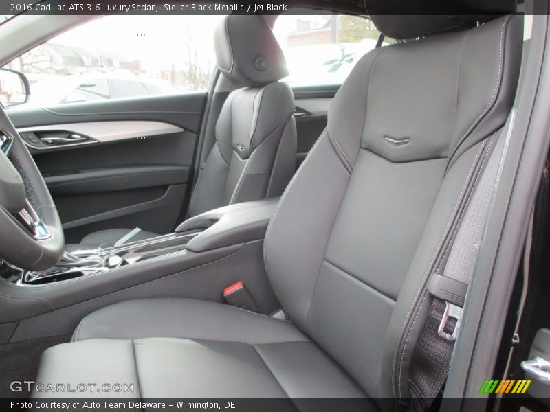 Stellar Black Metallic / Jet Black 2016 Cadillac ATS 3.6 Luxury Sedan