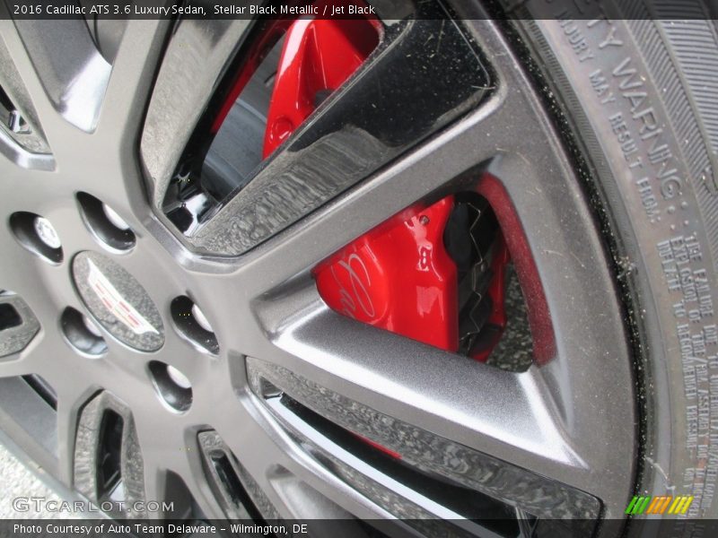 Stellar Black Metallic / Jet Black 2016 Cadillac ATS 3.6 Luxury Sedan