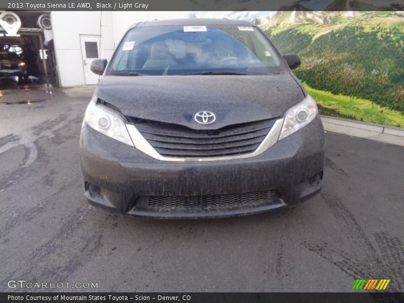Black / Light Gray 2013 Toyota Sienna LE AWD