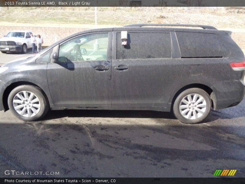 Black / Light Gray 2013 Toyota Sienna LE AWD