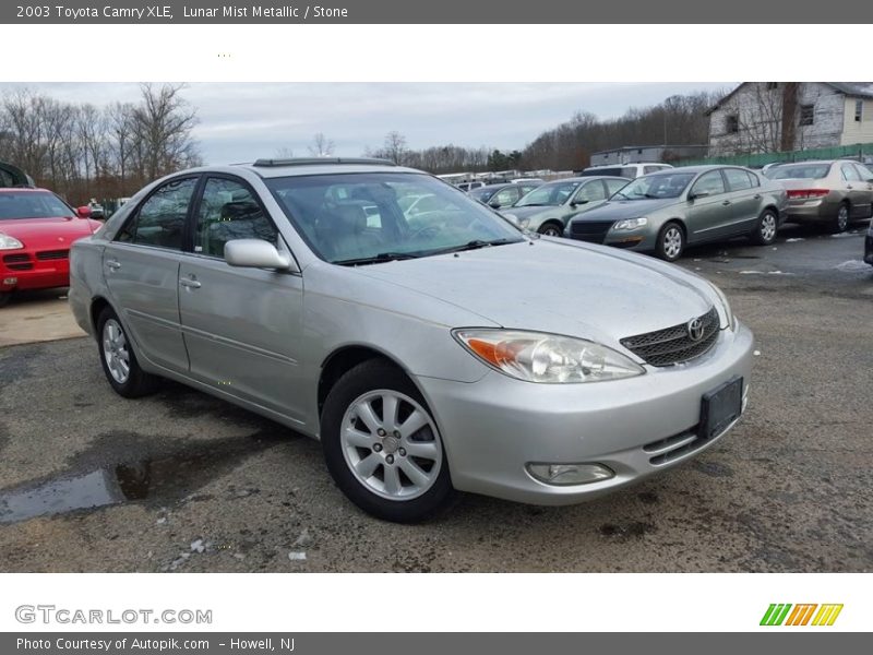 Lunar Mist Metallic / Stone 2003 Toyota Camry XLE