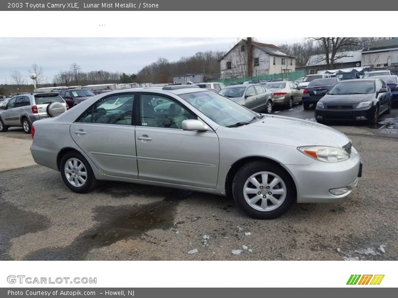 Lunar Mist Metallic / Stone 2003 Toyota Camry XLE