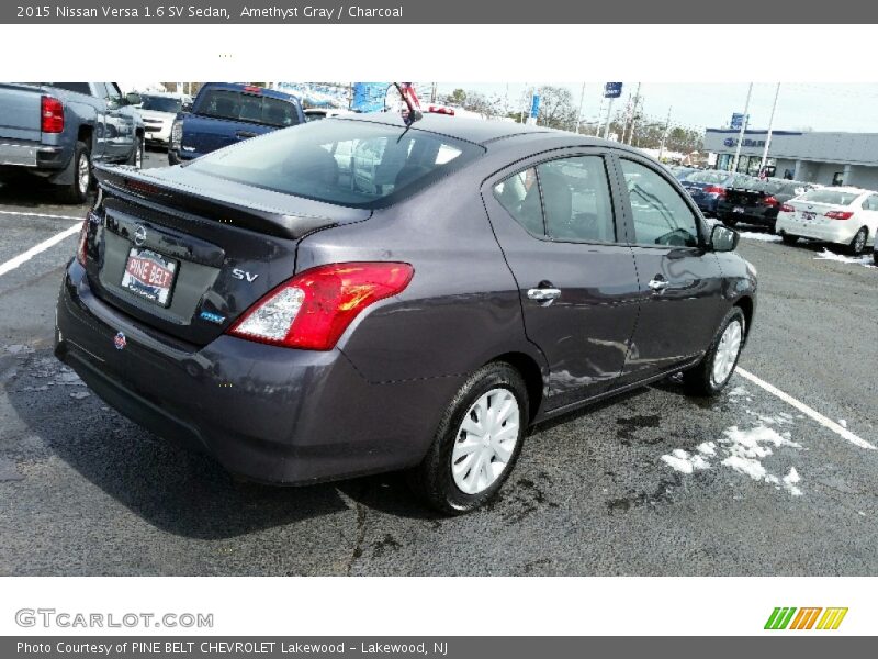 Amethyst Gray / Charcoal 2015 Nissan Versa 1.6 SV Sedan