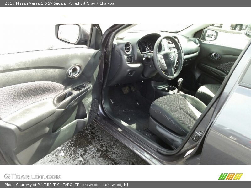 Amethyst Gray / Charcoal 2015 Nissan Versa 1.6 SV Sedan