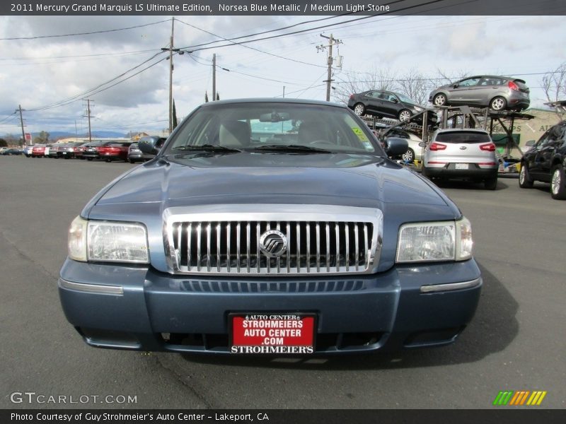 Norsea Blue Metallic / Medium Light Stone 2011 Mercury Grand Marquis LS Ultimate Edition