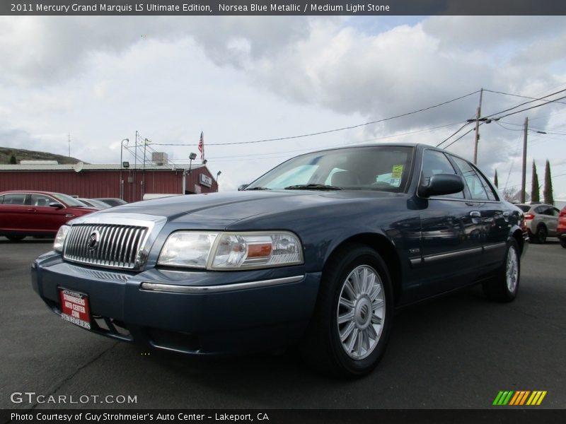 Norsea Blue Metallic / Medium Light Stone 2011 Mercury Grand Marquis LS Ultimate Edition