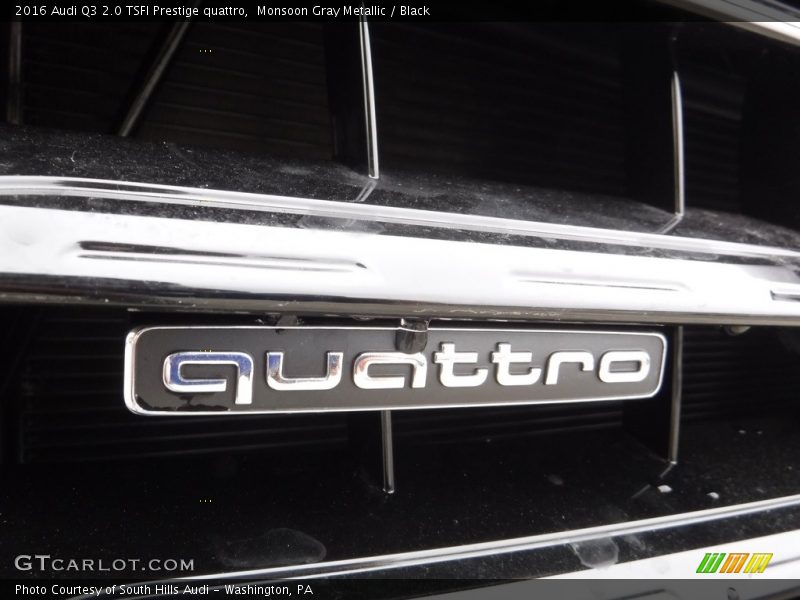 Monsoon Gray Metallic / Black 2016 Audi Q3 2.0 TSFI Prestige quattro