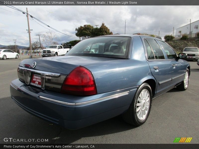 Norsea Blue Metallic / Medium Light Stone 2011 Mercury Grand Marquis LS Ultimate Edition