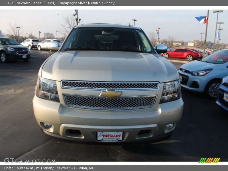 Champagne Silver Metallic / Ebony 2013 Chevrolet Tahoe LT 4x4