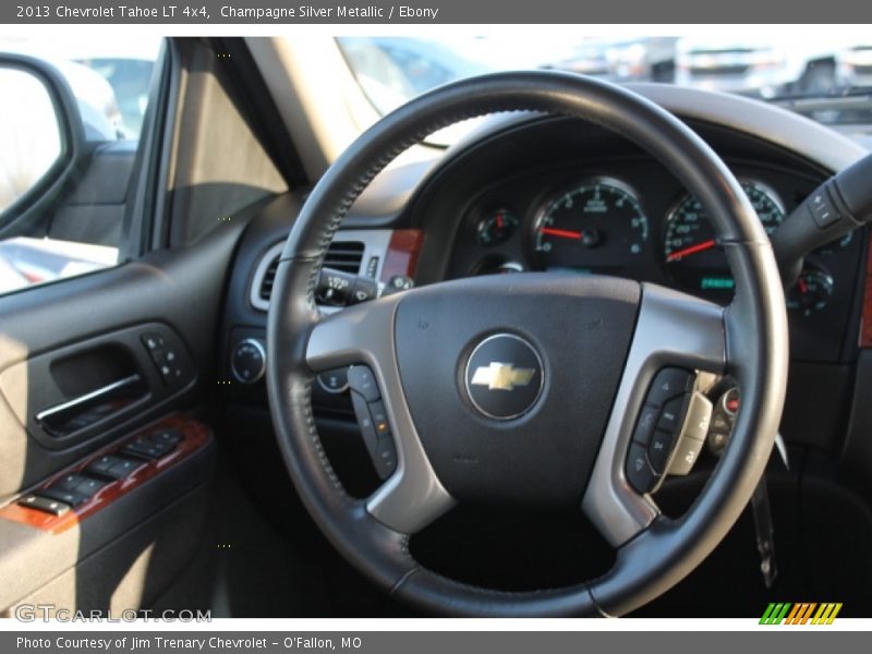 Champagne Silver Metallic / Ebony 2013 Chevrolet Tahoe LT 4x4