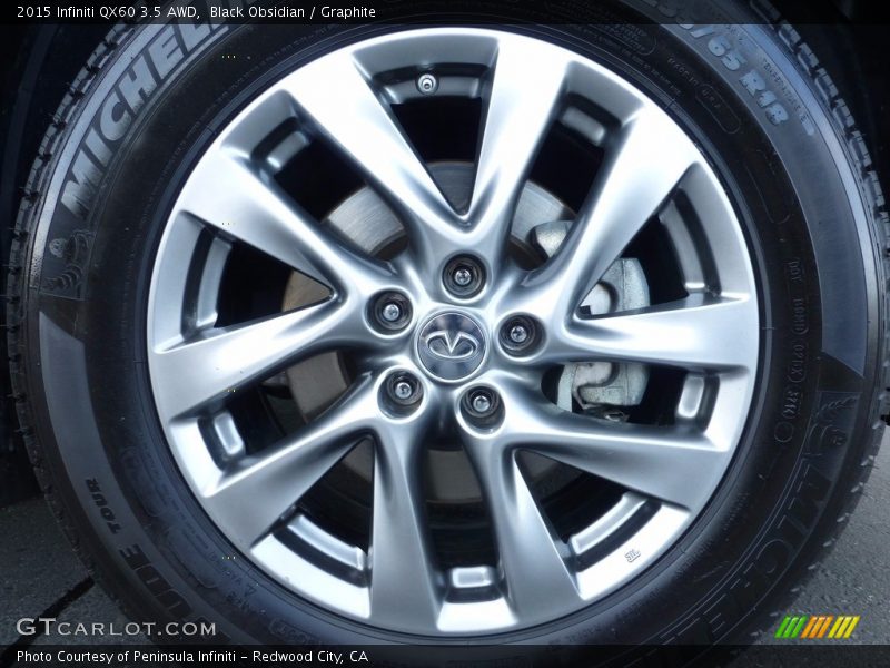 Black Obsidian / Graphite 2015 Infiniti QX60 3.5 AWD