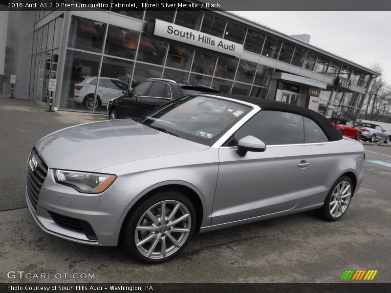 Florett Silver Metallic / Black 2016 Audi A3 2.0 Premium quattro Cabriolet