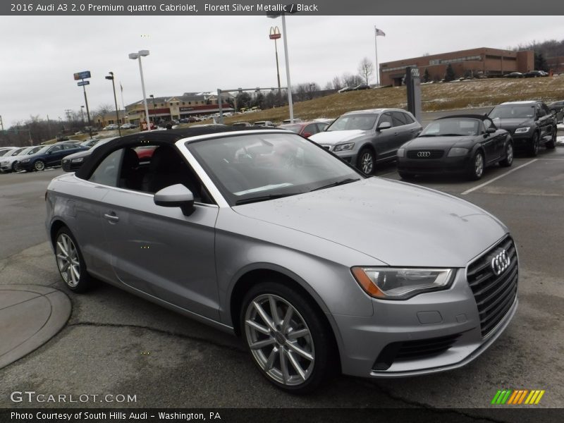  2016 A3 2.0 Premium quattro Cabriolet Florett Silver Metallic