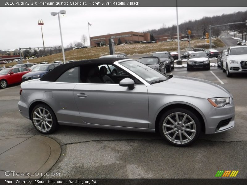  2016 A3 2.0 Premium quattro Cabriolet Florett Silver Metallic