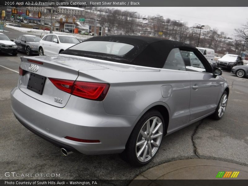 Florett Silver Metallic / Black 2016 Audi A3 2.0 Premium quattro Cabriolet