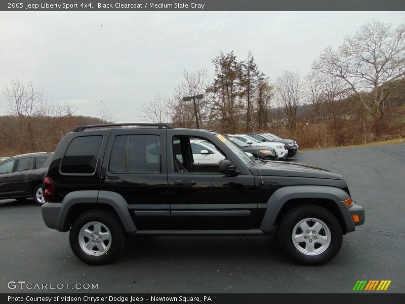 Black Clearcoat / Medium Slate Gray 2005 Jeep Liberty Sport 4x4