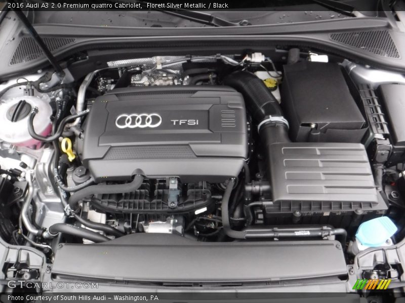  2016 A3 2.0 Premium quattro Cabriolet Engine - 2.0 Liter Turbocharged/TFSI DOHC 16-Valve VVT 4 Cylinder