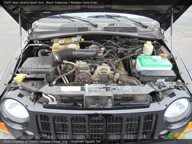 Black Clearcoat / Medium Slate Gray 2005 Jeep Liberty Sport 4x4