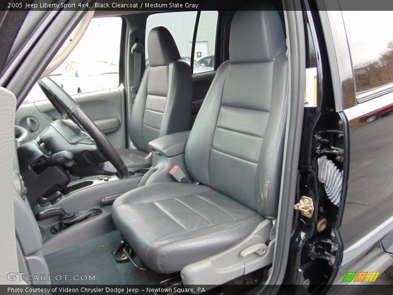Black Clearcoat / Medium Slate Gray 2005 Jeep Liberty Sport 4x4