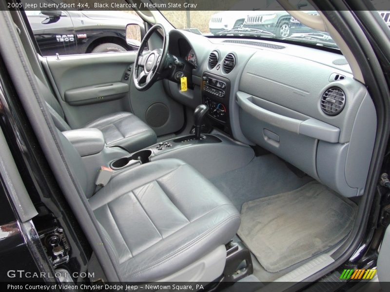 Black Clearcoat / Medium Slate Gray 2005 Jeep Liberty Sport 4x4