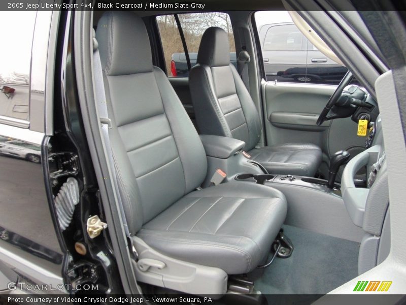 Black Clearcoat / Medium Slate Gray 2005 Jeep Liberty Sport 4x4