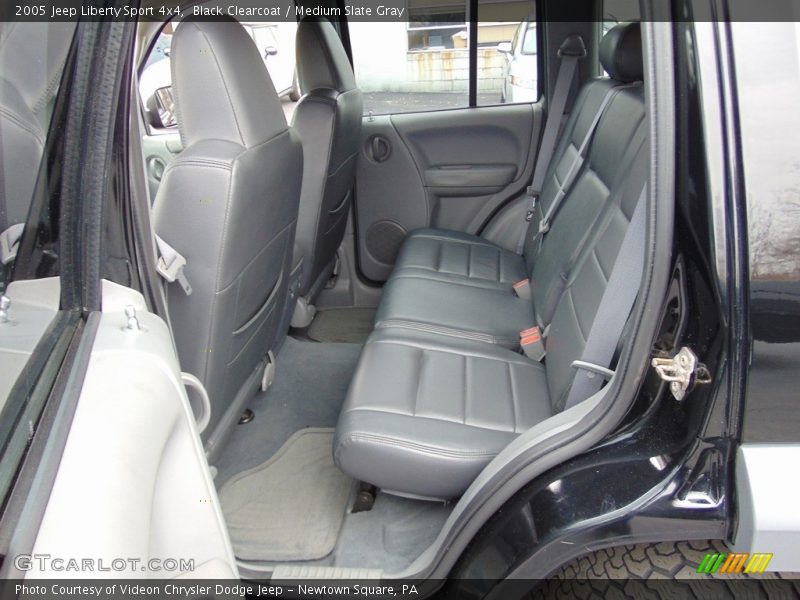 Black Clearcoat / Medium Slate Gray 2005 Jeep Liberty Sport 4x4