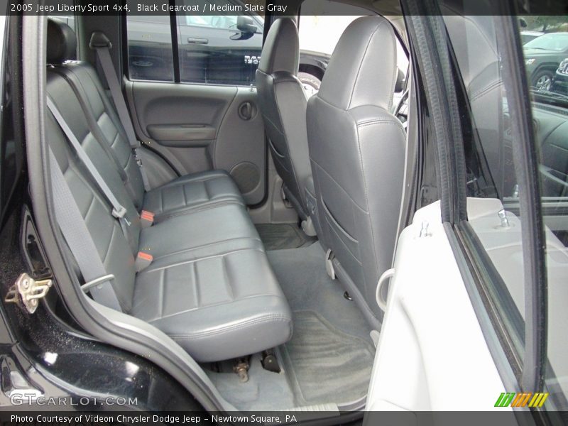Black Clearcoat / Medium Slate Gray 2005 Jeep Liberty Sport 4x4