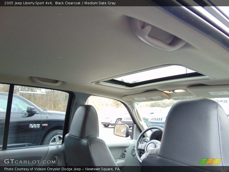 Black Clearcoat / Medium Slate Gray 2005 Jeep Liberty Sport 4x4