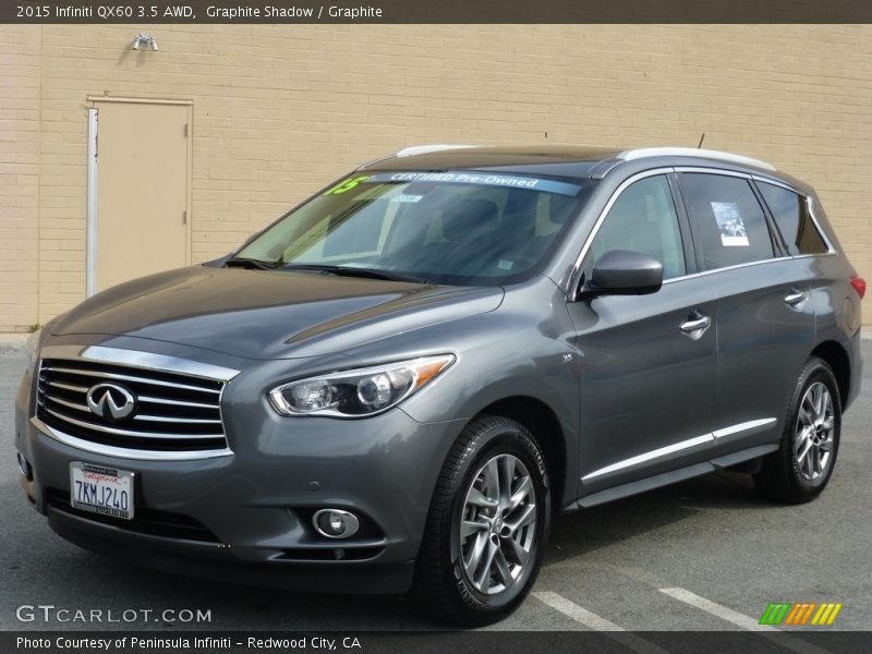 Graphite Shadow / Graphite 2015 Infiniti QX60 3.5 AWD