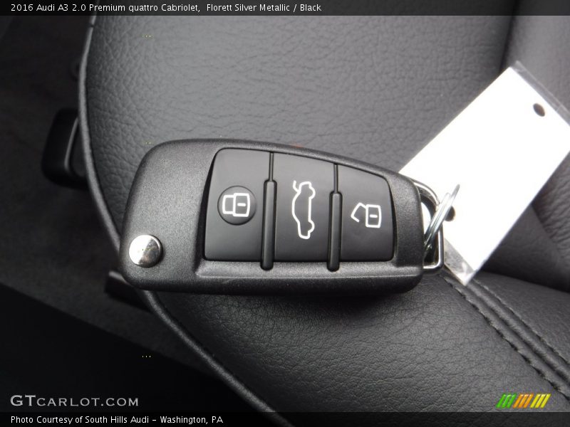 Keys of 2016 A3 2.0 Premium quattro Cabriolet