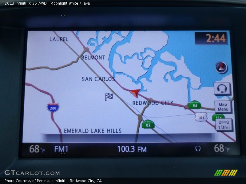 Moonlight White / Java 2013 Infiniti JX 35 AWD